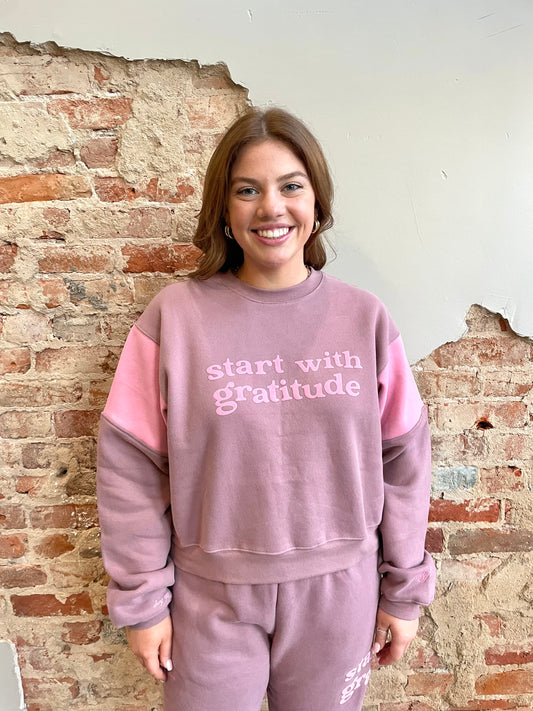 Start With Gratitude Crewneck